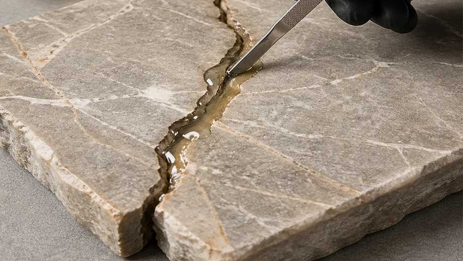 تعمیر سنگ شکسته با اپوکسی؛ راهنمای جامع ترمیم انواع سنگ با روش‌های تخصصی پارابین